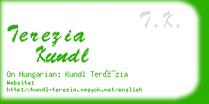 terezia kundl business card